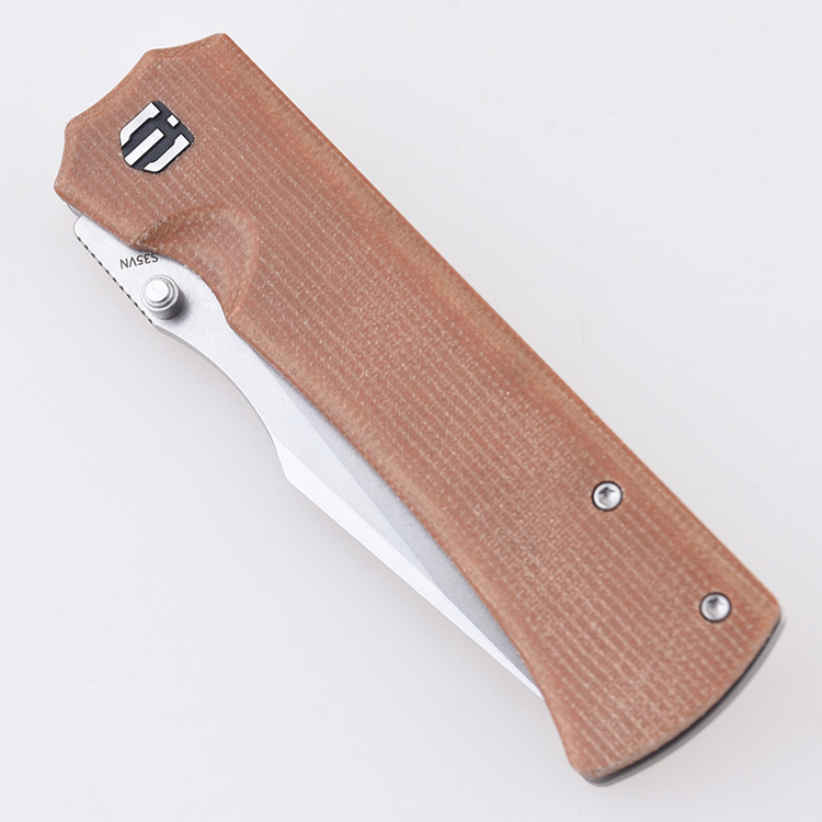 MC01A Shieldon Val S35VN Micarta titanium wave opener s09