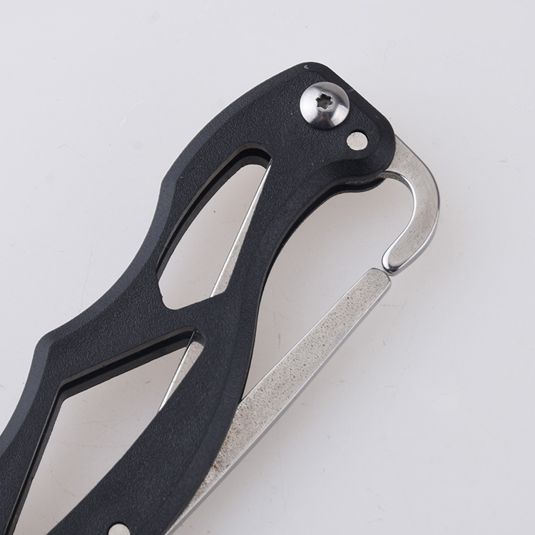 XH-2502 folding knife low price carabiner tool light size s05