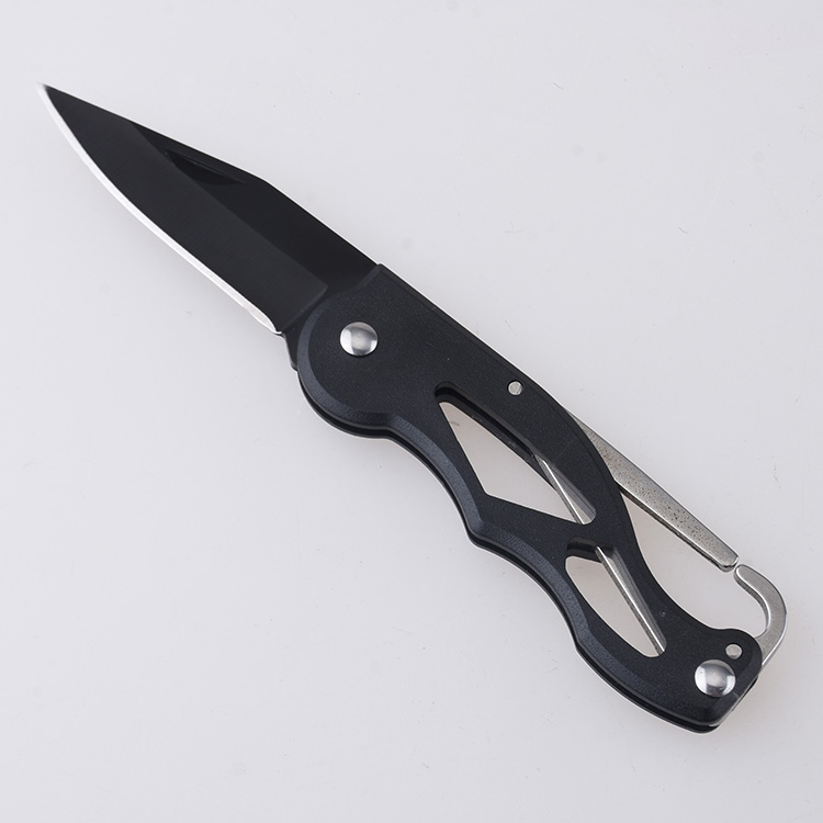 XH-2505 folding knife carabiner spring black light weight s01