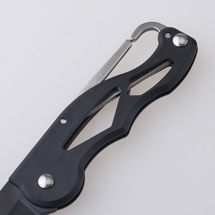 XH-2505 folding knife carabiner spring black light weight s04