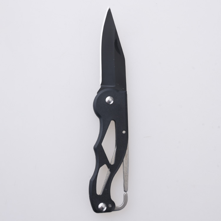 XH-2505 folding knife carabiner spring black light weight s06