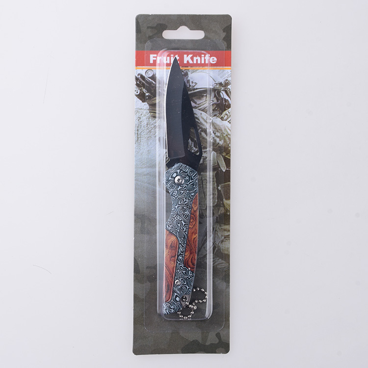 HU-2506 folding knife 3D printing low price blister card package s01