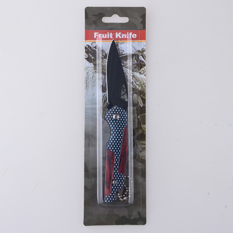 HU-2507 folding knife 3D printing low price blister card package s01