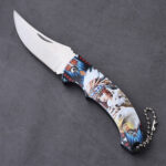 HU-2525 folding knife 3D printing wholesale stock s02