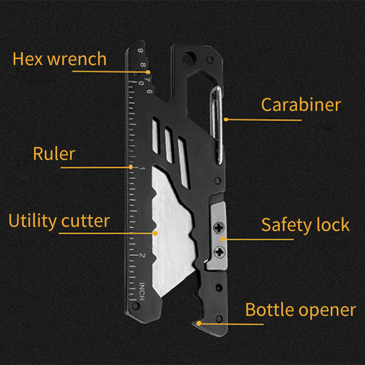 MC-PL-93C EDC utility cutter 6-in-1 stock wholesale s09