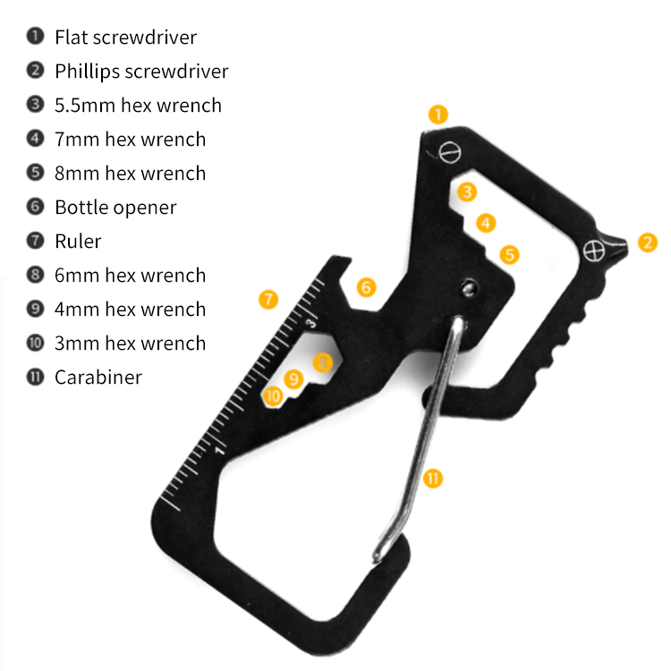 MC-XI-G7 EDC tool outdoor 2Cr 11-in-1 stock wholesale s07