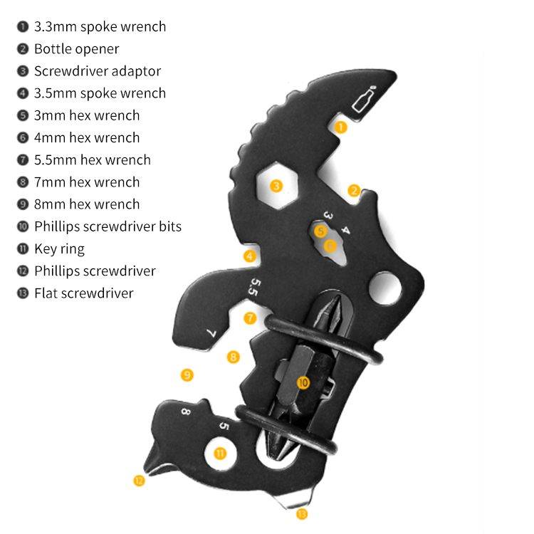 MC-XI-G8 EDC tool 13-in-1 stock wholesale bulk sale s09