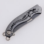 Stock folding knife low price stainless steel HU-2502 s14