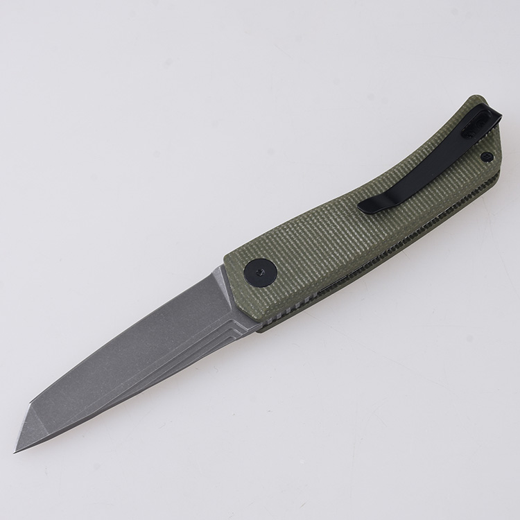 2025 SHOT SHOW folding knife YC18B grey stonewash s03