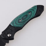 HU-2535 folding knife PP green wood handle wholesale source s05