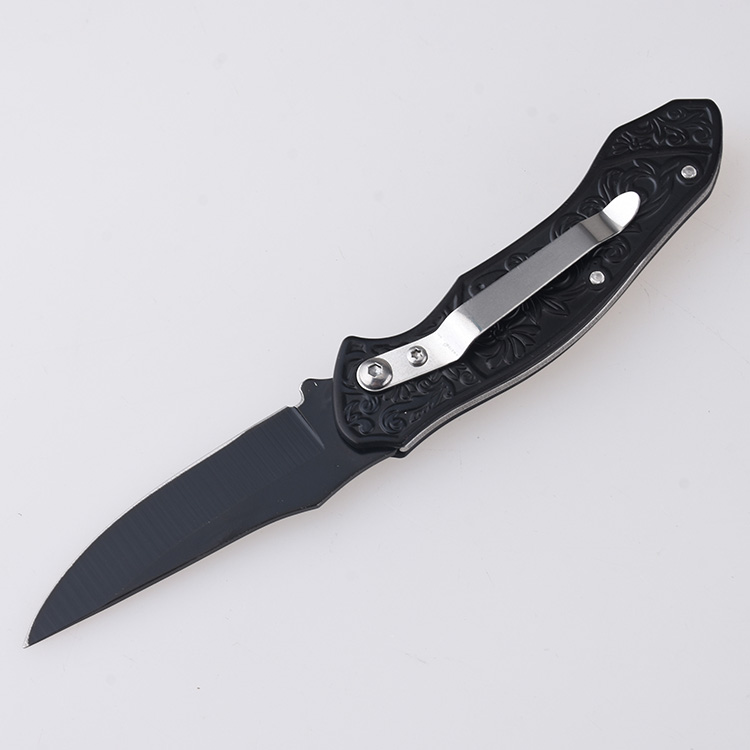 HU-2536 folding knife PP brown wood handle wholesale source s03