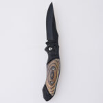 HU-2536 folding knife PP brown wood handle wholesale source s07