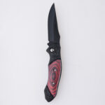 HU-2537 folding knife PP red wood handle wholesale source s07