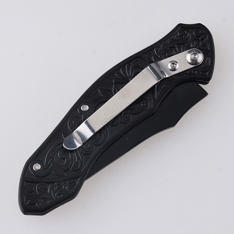 HU-2538 folding knife PP blue wood handle wholesale source s11