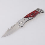 HU-2539 folding knife steel wood handle wholesale low price s02