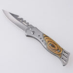 HU-2540 folding knife steel wood handle wholesale low price s01