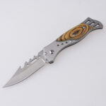 HU-2540 folding knife steel wood handle wholesale low price s02