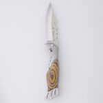 HU-2540 folding knife steel wood handle wholesale low price s07