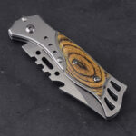 HU-2540 folding knife steel wood handle wholesale low price s12