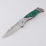 HU-2542 folding knife steel wood handle wholesale low price s02