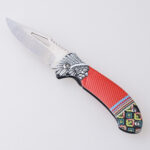 HU-2549 folding knife trader RTS 3D printing red open s01