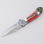 HU-2549 folding knife trader RTS 3D printing red open s03