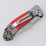 HU-2549 folding knife trader RTS 3D printing red open s11