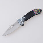 HU-2551 folding knife trader RTS 3D printing black open s02