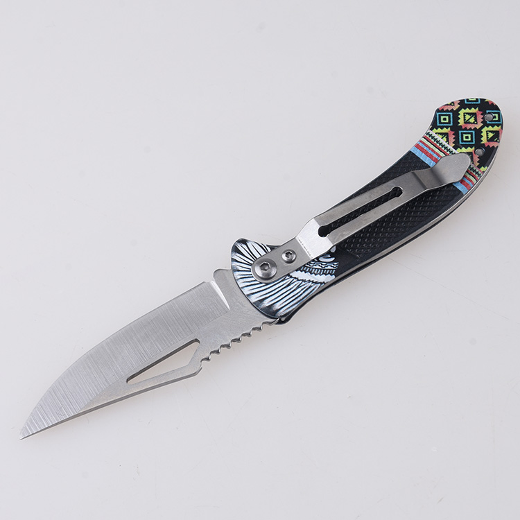 HU-2551 folding knife trader RTS 3D printing black open s03