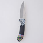 HU-2551 folding knife trader RTS 3D printing black open s07