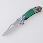 HU-2552 folding knife trader RTS 3D printing black green s02