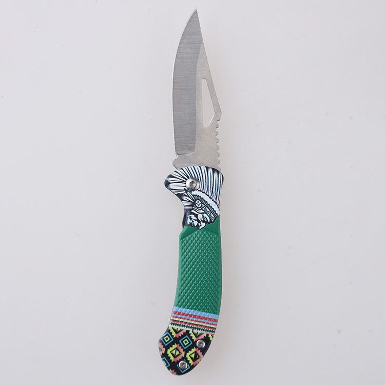 HU-2552 folding knife trader RTS 3D printing black green s07