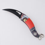 HU-2553 folding knife trader RTS 3D printing black red s01