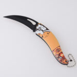 HU-2554 folding knife trading RTS 3D printing black yellow s01