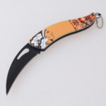 HU-2554 folding knife trading RTS 3D printing black yellow s02