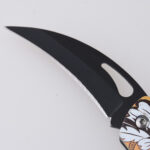 HU-2554 folding knife trading RTS 3D printing black yellow s04