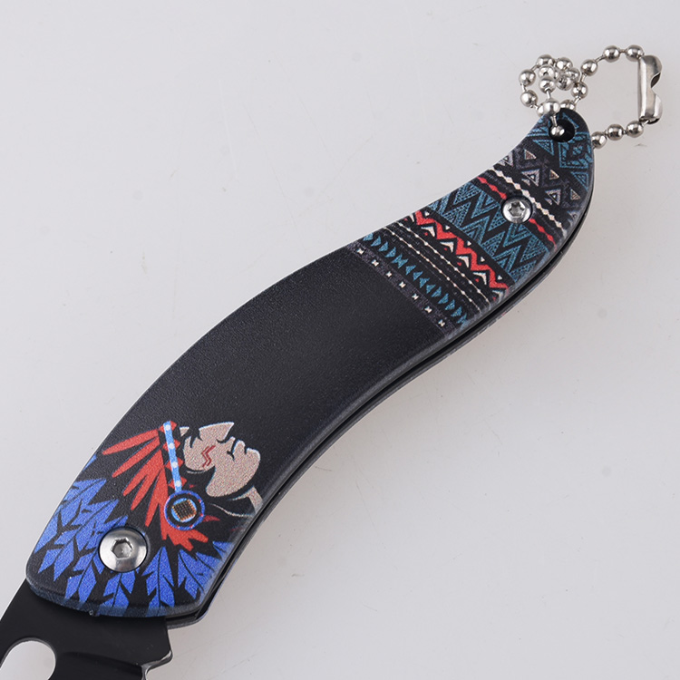 HU-2555 folding knife trading RTS 3D printing black blue s05