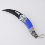 HU-2556 folding knife trading RTS 3D printing black white s01