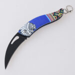 HU-2556 folding knife trading RTS 3D printing black white s02