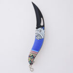 HU-2556 folding knife trading RTS 3D printing black white s07