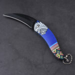 HU-2556 folding knife trading RTS 3D printing black white s08