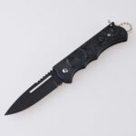 HU-2559 folding knife trade RTS Alibaba black PP handle s02