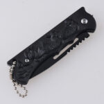 HU-2559 folding knife trade RTS Alibaba black PP handle s11