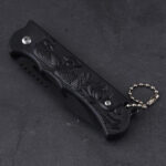 HU-2559 folding knife trade RTS Alibaba black PP handle s12