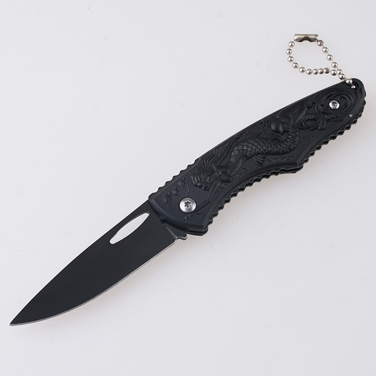 HU-2560 folding knife trade RTS Alibaba black PP handle s02