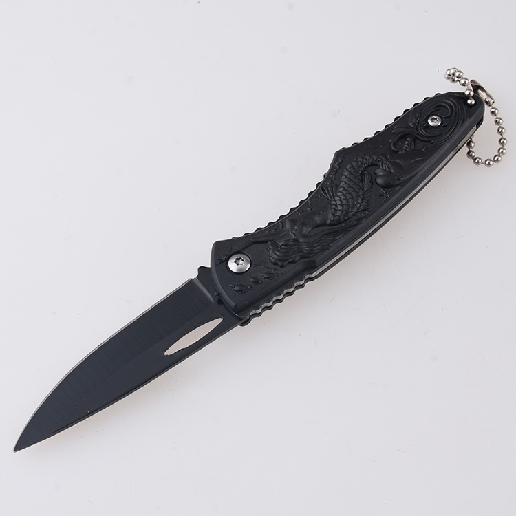 HU-2560 folding knife trade RTS Alibaba black PP handle s03