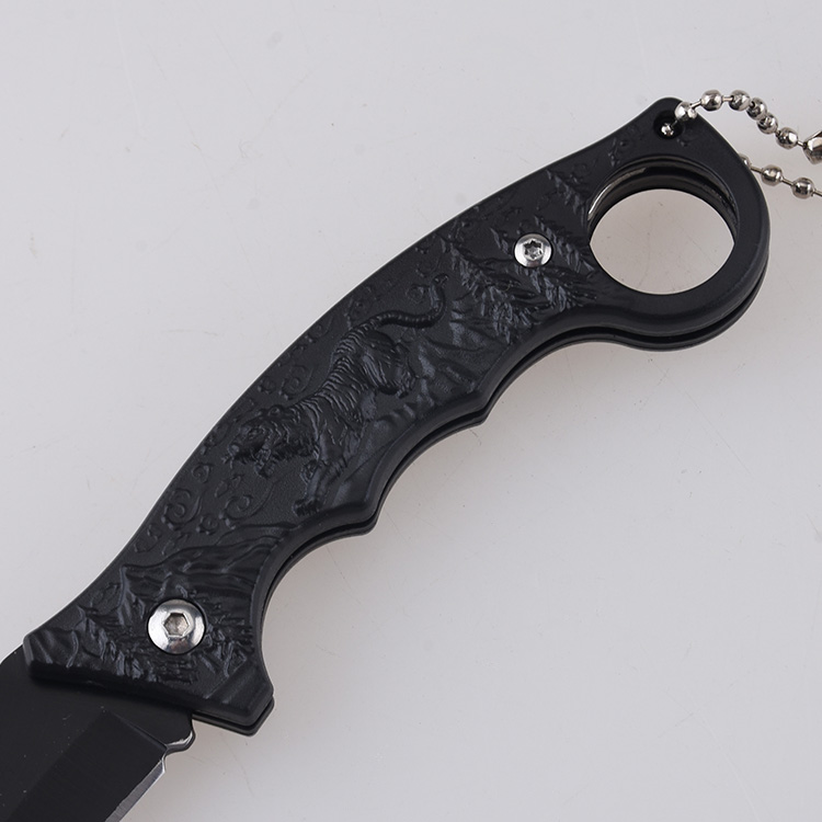 HU-2561 folding knife trade RTS Alibaba black PP handle s05