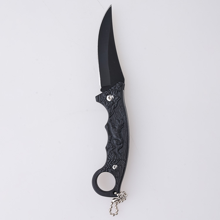 HU-2561 folding knife trade RTS Alibaba black PP handle s07