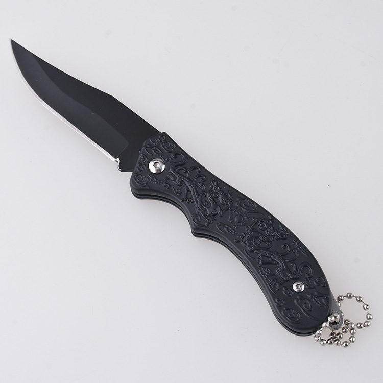 HU-2562 folding knife trade RTS Alibaba black PP handle s01