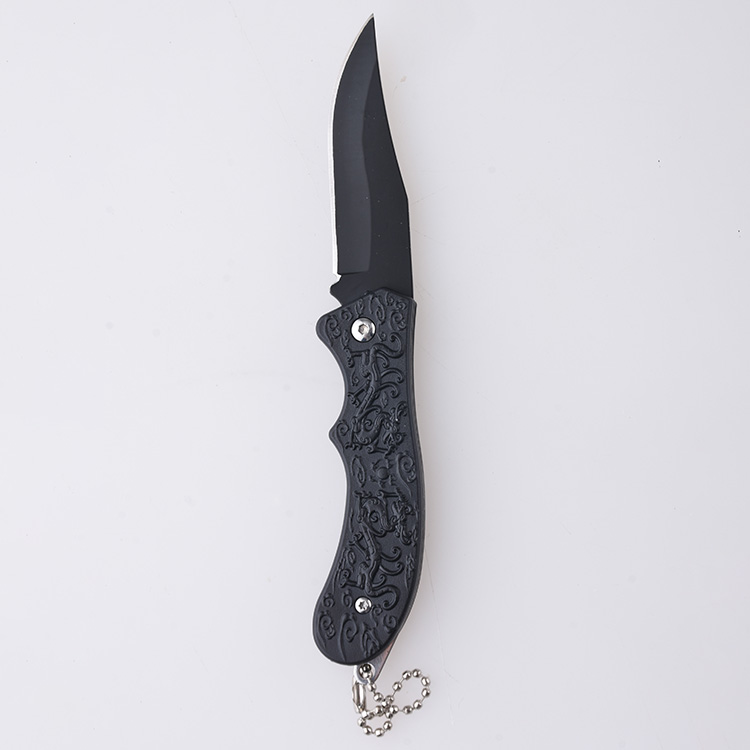 HU-2562 folding knife trade RTS Alibaba black PP handle s07